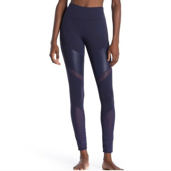 Alo Yoga Sheila high waisted mesh contrast leggings size small - Picture 1 of 10